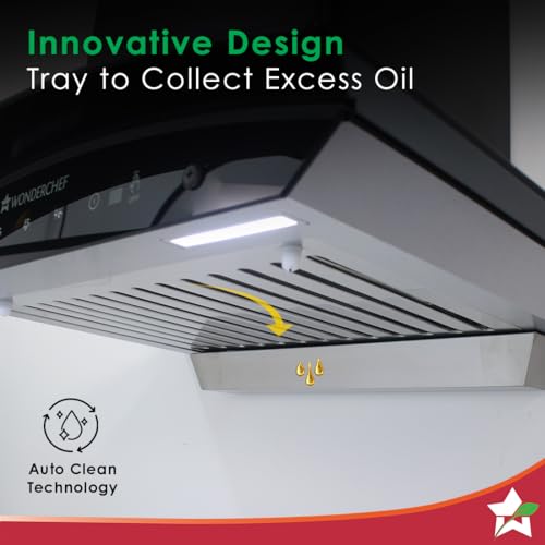 Wonderchef Power Curve Wall-Mount Chimney|Auto