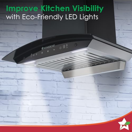 Wonderchef Power Curve Wall-Mount Chimney|Auto