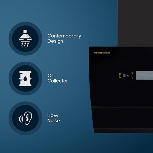 Kutchina SLENDER 60 Auto Clean Wall Mounted Chimney (Black 1450 CMH) - Image 3