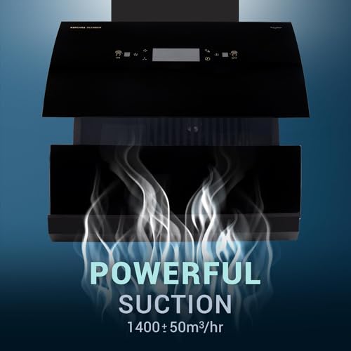 Kutchina SLENDER 60 Auto Clean Wall Mounted Chimney (Black 1450 CMH) - Image 4