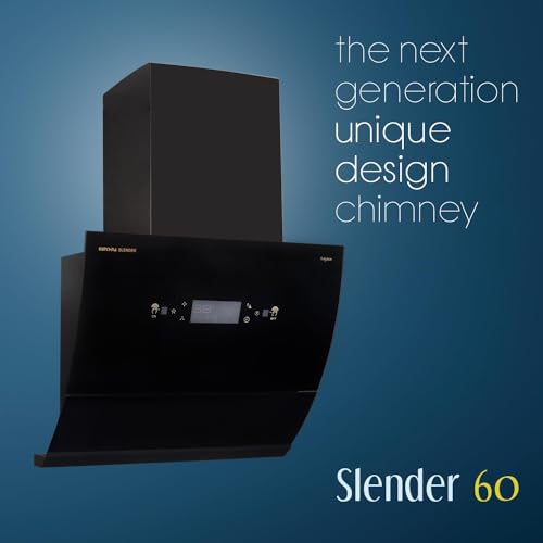 Kutchina SLENDER 60 Auto Clean Wall Mounted Chimney (Black 1450 CMH) - Image 6