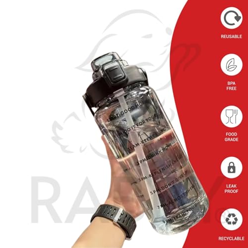 RABBY 2L Motivational Water Bottle