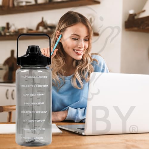 RABBY 2L Motivational Water Bottle