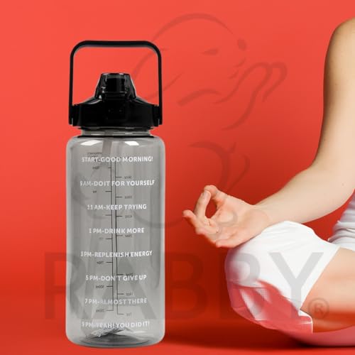 RABBY 2L Motivational Water Bottle