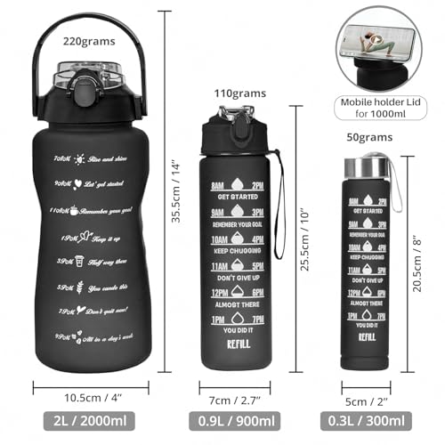 TEKCOOL Water Bottle - 3Pcs