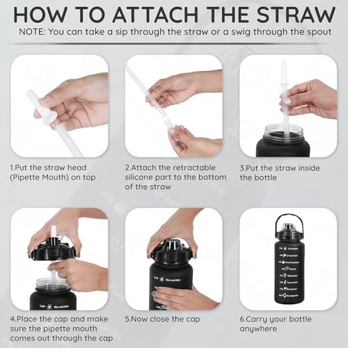 TEKCOOL Water Bottle - 3Pcs