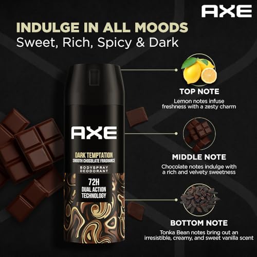 Axe Dark Temptation Long Lasting Deodorant Bodyspray for Men 150 ml - Image 7