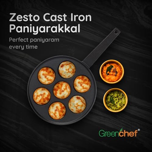 GREENCHEF Pre-Seasoned Cast Iron Zesto