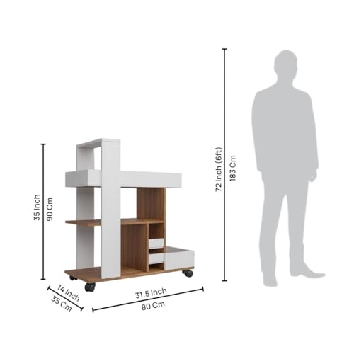 Barista Bar Trolley 3-Tier Engineered