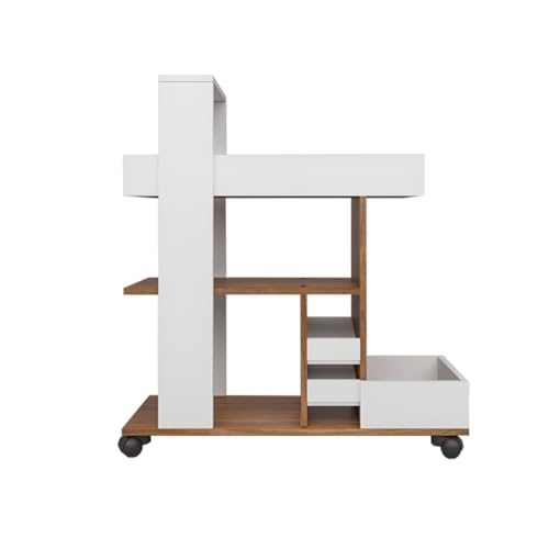 Barista Bar Trolley 3-Tier Engineered