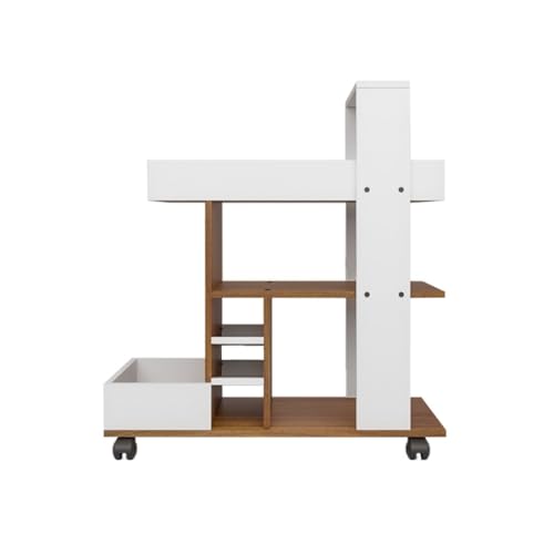 Barista Bar Trolley 3-Tier Engineered