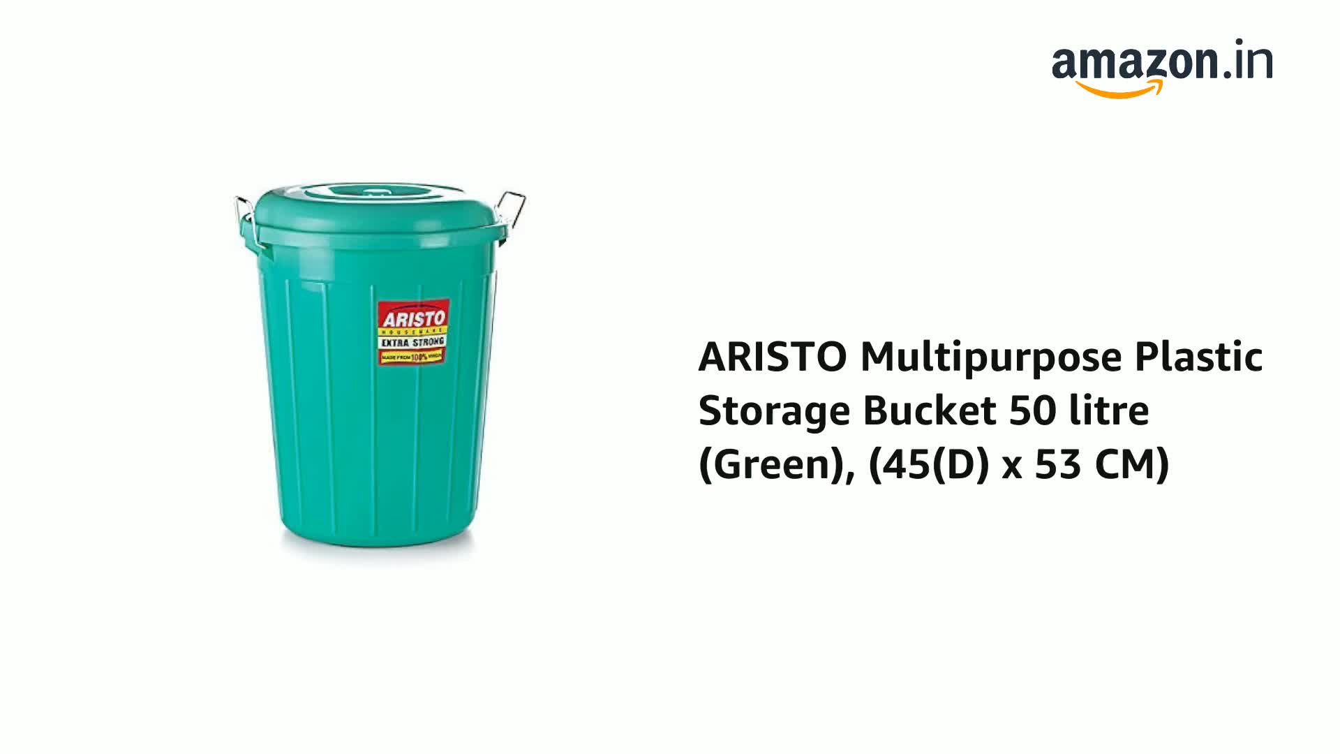 ARISTO Multipurpose Plastic Storage Bucket