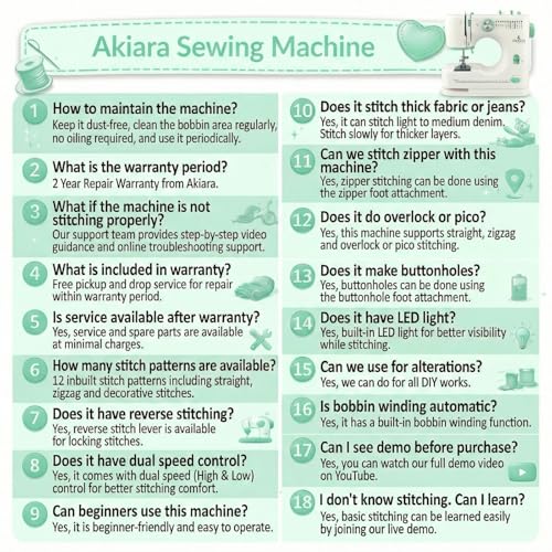 Akiara Sewing Machine Electric