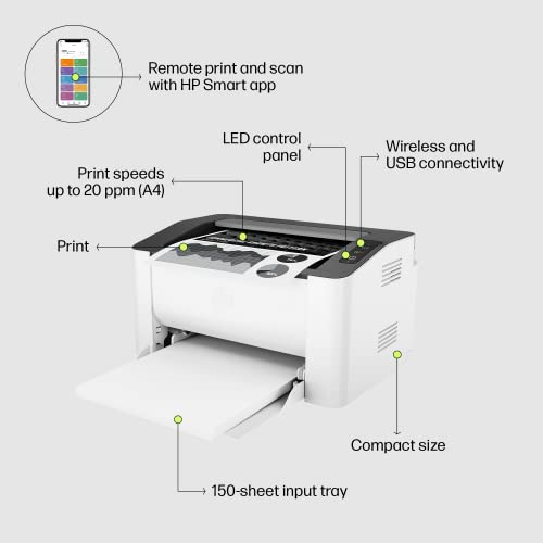 HP Laser 1008w Printer, Wireless