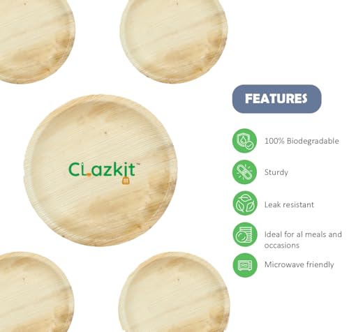 Clazkit 50 Pack Areca Round