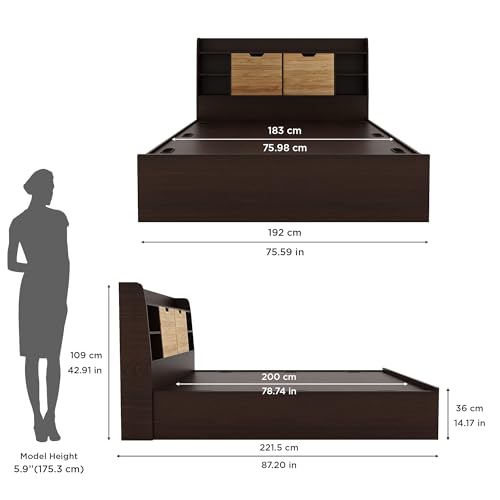 Nilkamal Riva Wooden King Bed