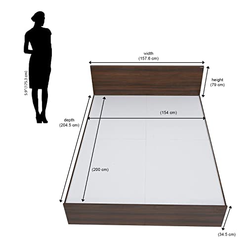 Nilkamal Arthur Wooden Queen Bed