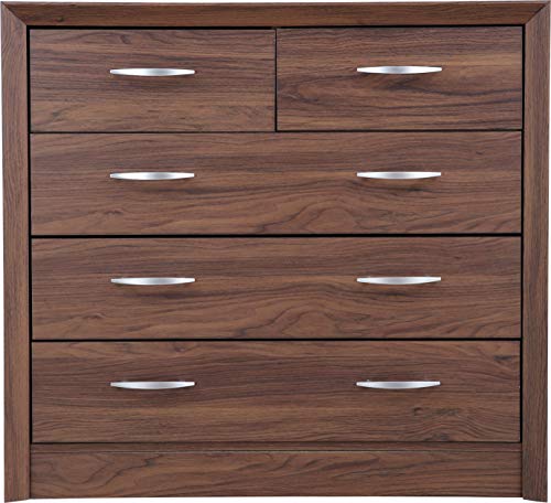 Hometown Engineered Wood Stark Chest of Drawer (Walnut) - Image 4
