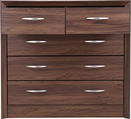 Hometown Engineered Wood Stark Chest of Drawer (Walnut) - Image 6