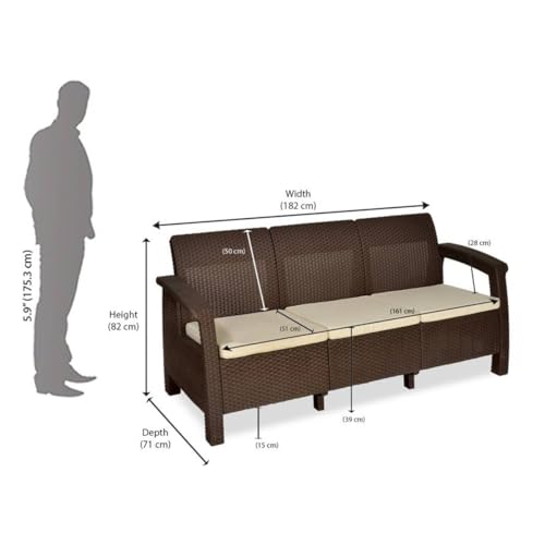 Nilkamal Goa 3 Seater Balcony