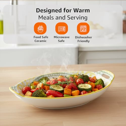 Amazon Basics Ceramic Serving Platter