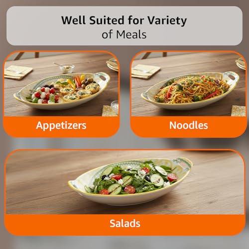 Amazon Basics Ceramic Serving Platter