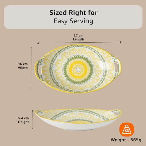 Amazon Basics Ceramic Serving Platter