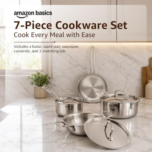Amazon Basics Triply Stainless Steel