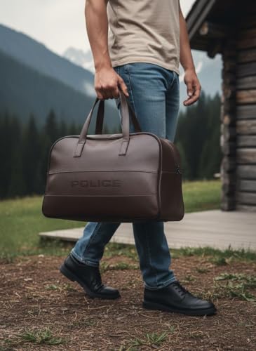 Police Men’s Brown Vegan Leather