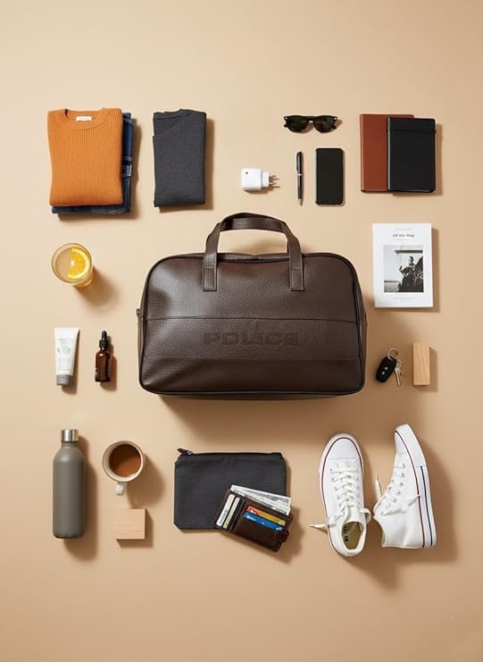 Police Men’s Brown Vegan Leather