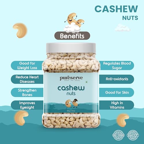 Pureserve Premium Whole Cashews 1Kg