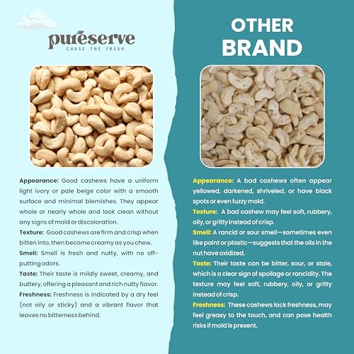 Pureserve Premium Whole Cashews 1Kg