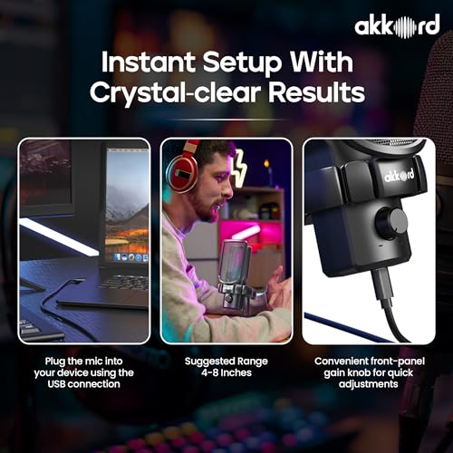 Akkord USB Condenser Microphone, Cardioid