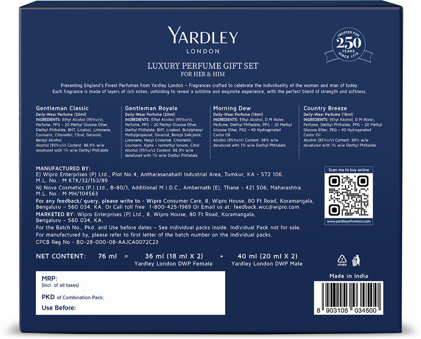 Yardley London Luxury Perfume Gift