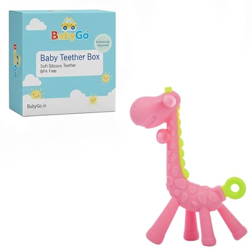 BabyGo Silicone Giraffe Teether Toy