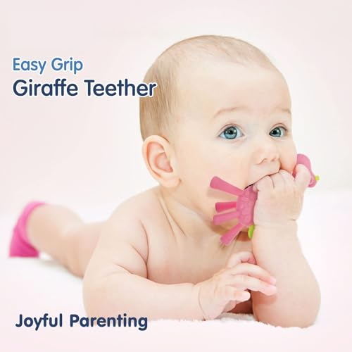 BabyGo Silicone Giraffe Teether Toy