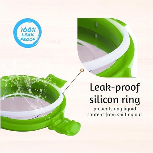 Floraware FL SS Round Lunch Box 500ML Set of 3 Green - Image 4