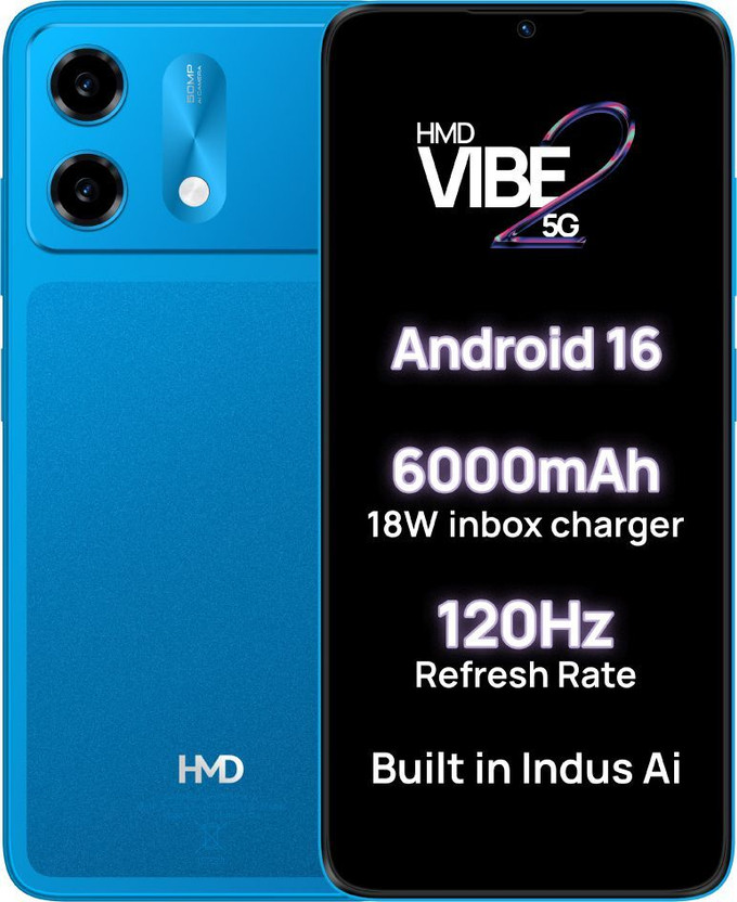 HMD VIBE2 5G (Nordic Blue, 128 GB) (6 GB RAM)