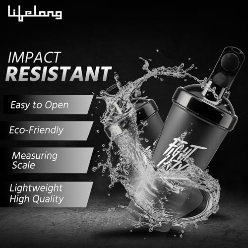 Lifelong Protein Shaker|100% Leakproof Stylish