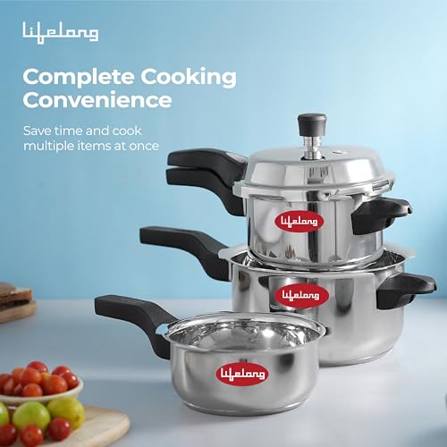 Lifelong Stainless Steel Pressure Cooker
