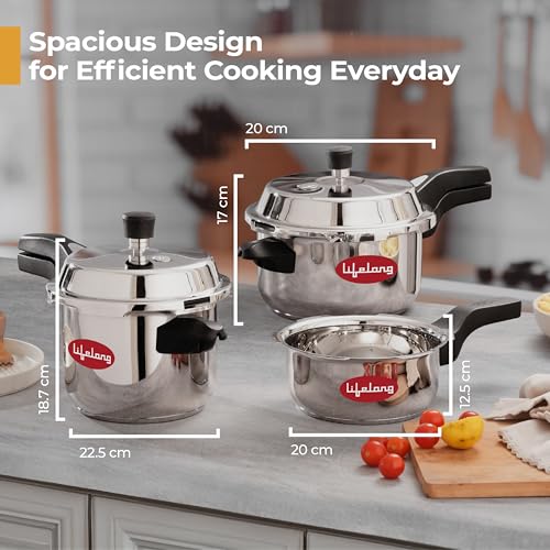 Lifelong Stainless Steel Pressure Cooker