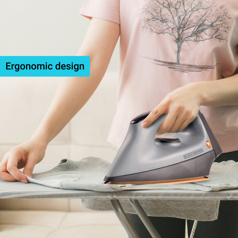Black & Decker BXIR1102IN 1100 W Dry Iron (Grey) - Image 5