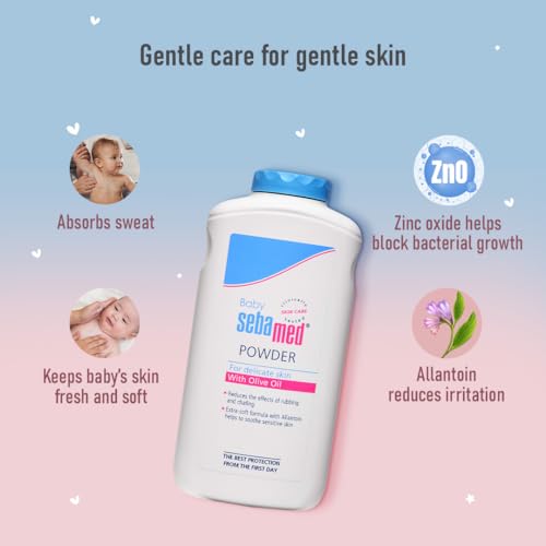 Sebamed Baby Powder| Olive Oil, Allantoin|200 gm - Image 3