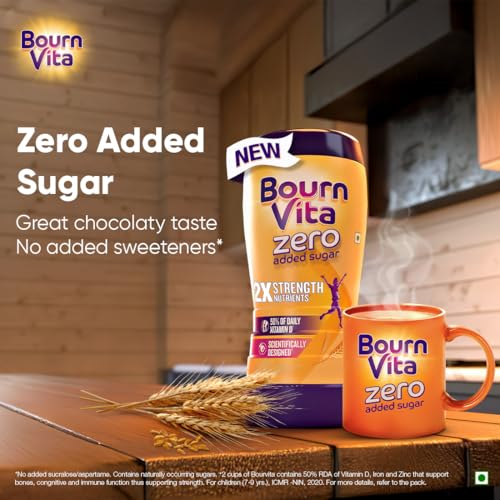 Bournvita Zero Added Sugar Nutrition