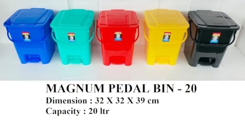 ARISTO Plastic Pedal Garbage Waste Dustbin, 20 Litres - Image 2