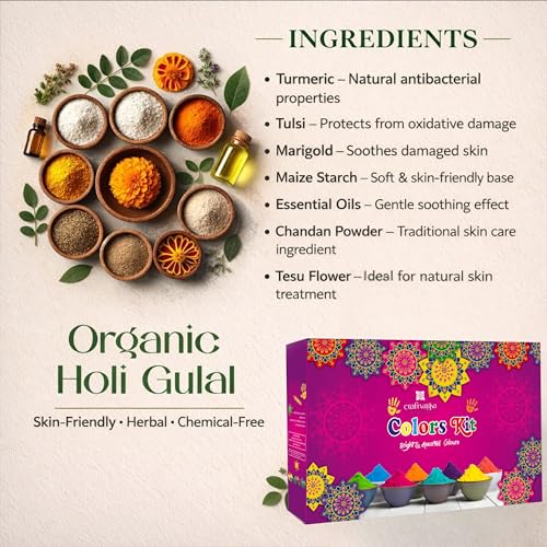 CraftVatika Natural Holi Colours Organic
