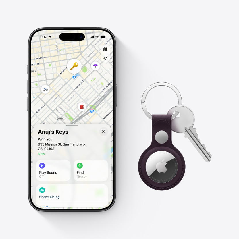 APPLE AirTag (New) Location Smart Tracker (White) - Image 3