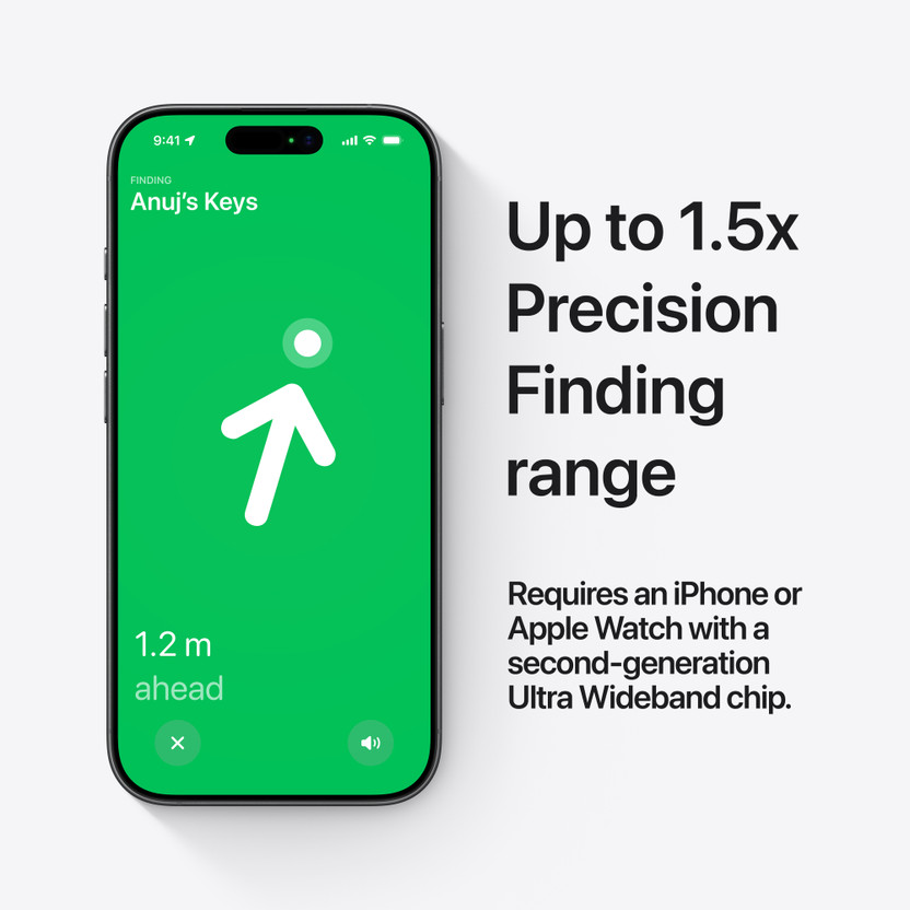 APPLE AirTag (New) Location Smart Tracker (White) - Image 4