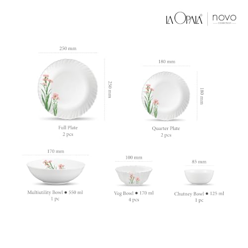 La Opala Opal Glass Crockery