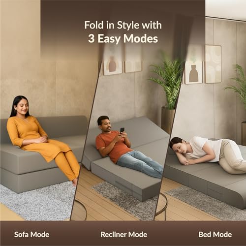 SleepyHug FoldPRO Sofa-Cum-Bed | 3-in-1